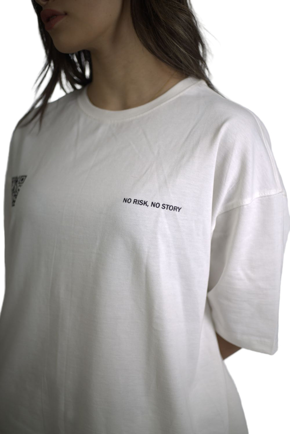 Oversized T-shirt No Risk No Story Unisex - Gas