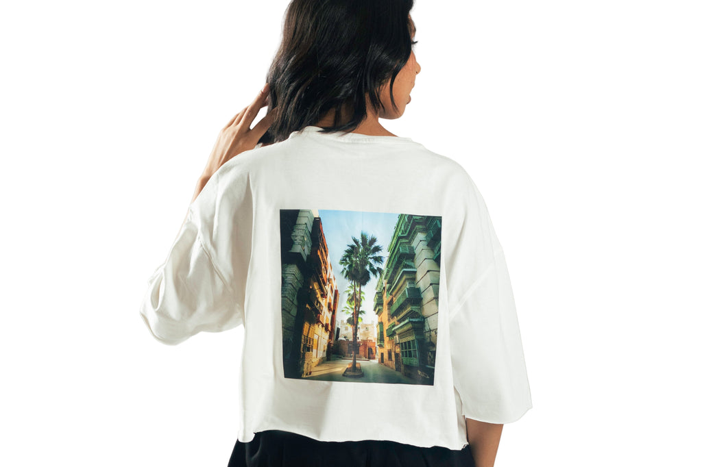 Cropped T-Shirt No Risk No Story - Gas