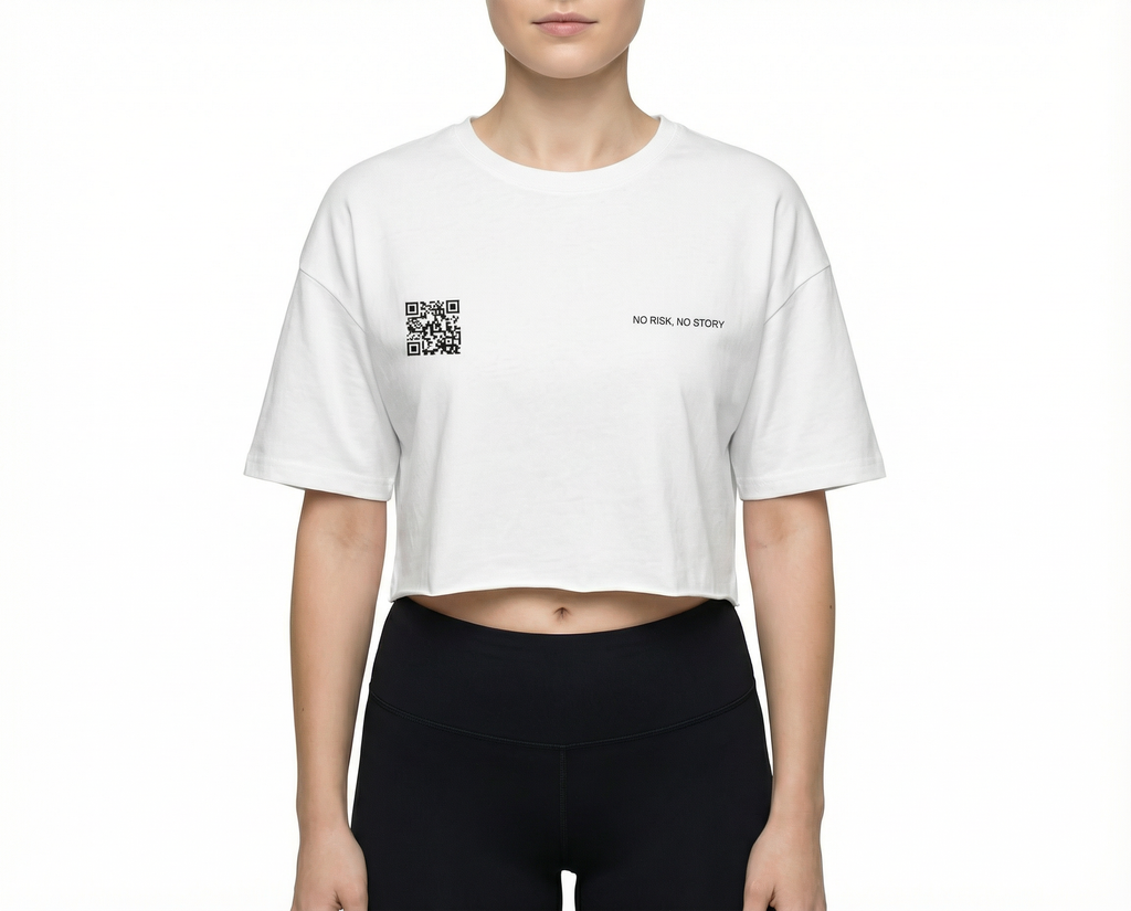 Cropped T-Shirt No Risk No Story My Store