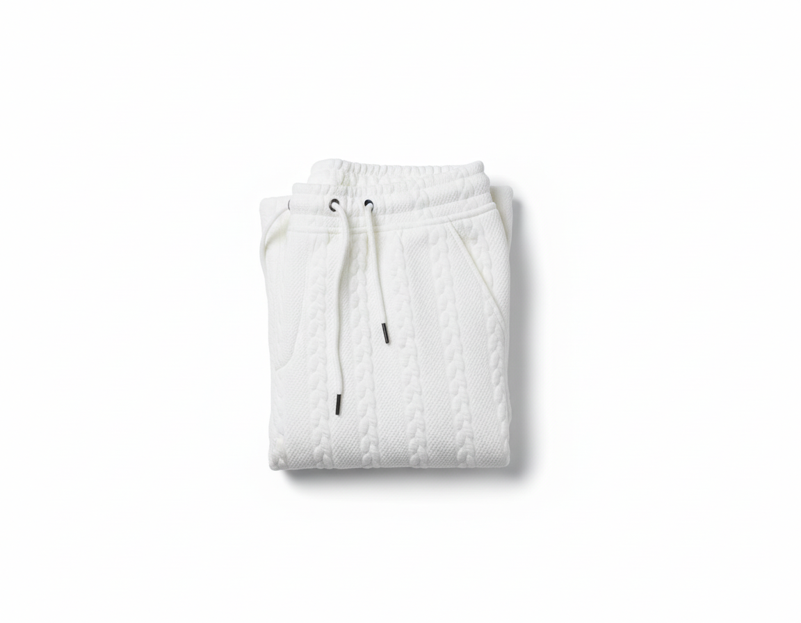 White Bablo Trouser front view - GAS Official convertible wide leg pants
